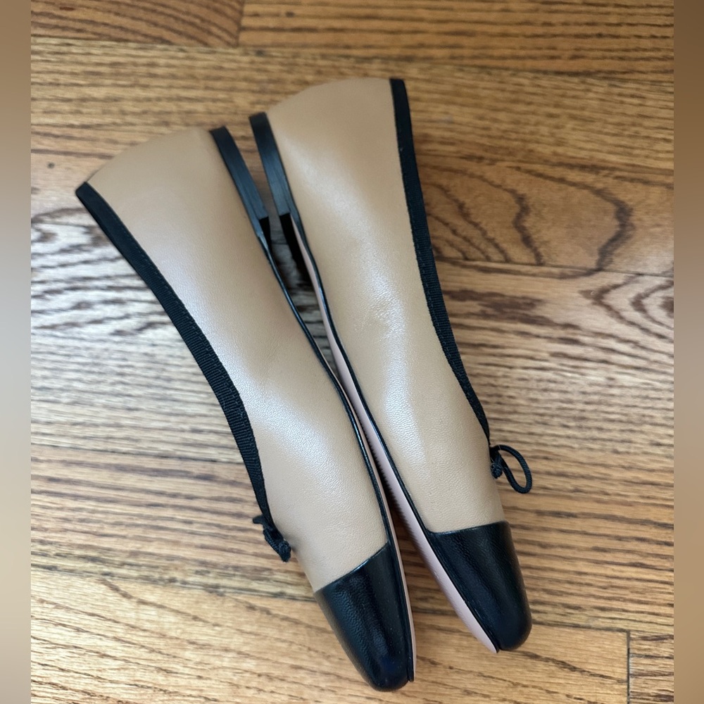 Zoe cap toe ballet flats in leather - Picture 7 of 9